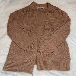 A&F Beige Knit Cardigan